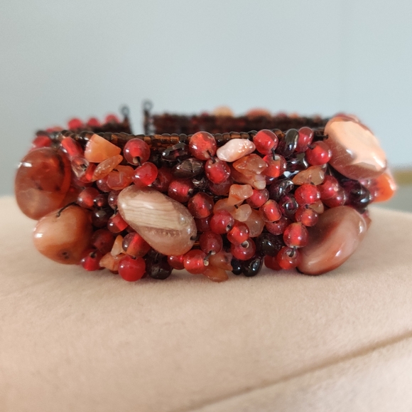 Vintage Carnelian Bracelet - Picture 2 of 3